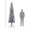 Edge Collections - 9' - Green - Slim Pre-Lit Pencil Christmas Tree with Remote-Controlled LED Lights - 1 Piece